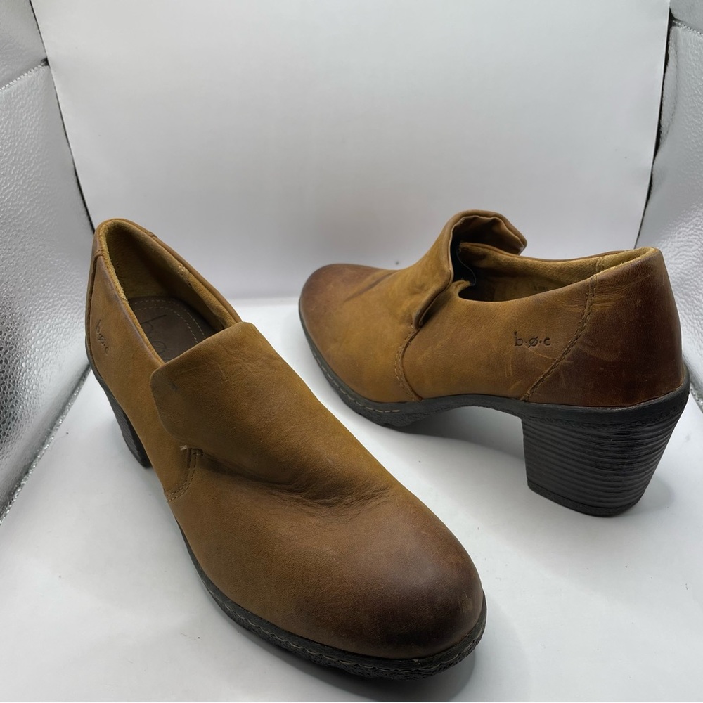 Born B.O.C concept  brown heels women’s size 9.5booties leather
